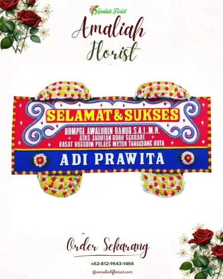 Papan Bunga Ucapan Selamat Sekaran